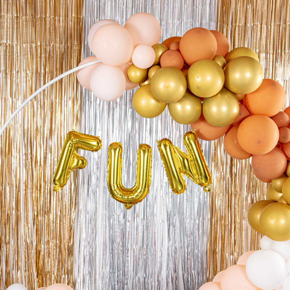 Balloonify Gold Mylar Letter F Balloon - 16" - 1 count box