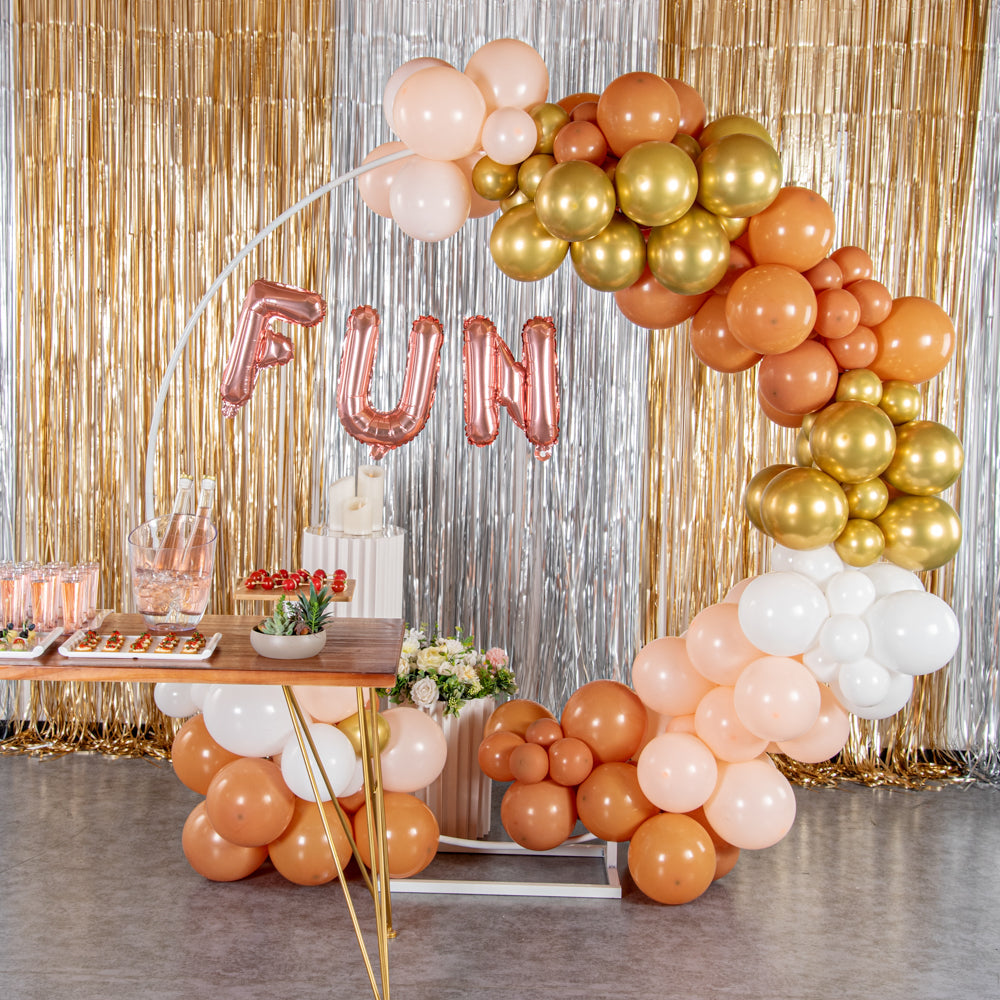 Balloonify Rose Gold Mylar Letter F Balloon - 16" - 1 count box