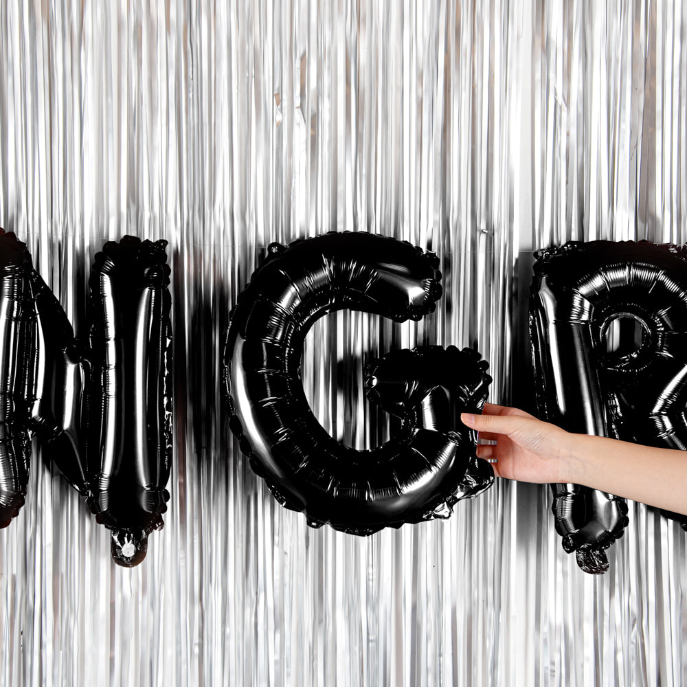 Balloonify Black Mylar Letter G Balloon - 16" - 1 count box