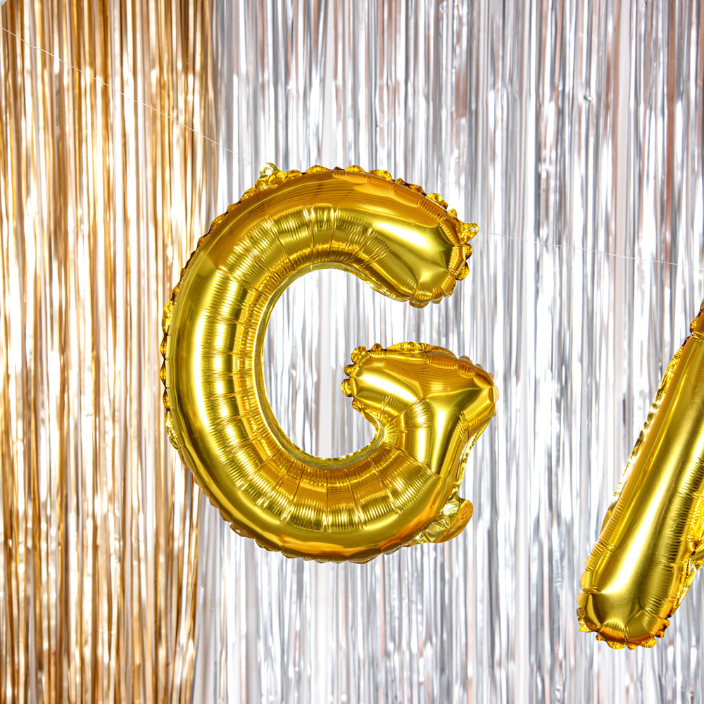Balloonify Gold Mylar Letter G Balloon - 16" - 1 count box