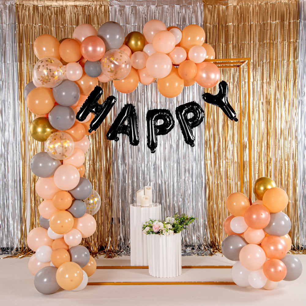 Balloonify Black Mylar Letter H Balloon - 16" - 1 count box