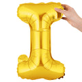 Balloonify Gold Mylar Letter I Balloon - 16" - 1 count box