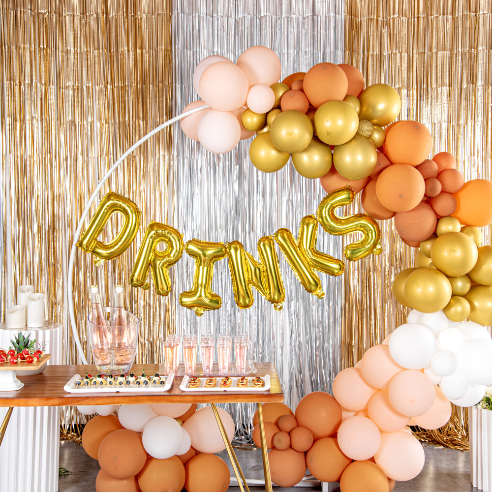 Balloonify Gold Mylar Letter K Balloon - 16" - 1 count box