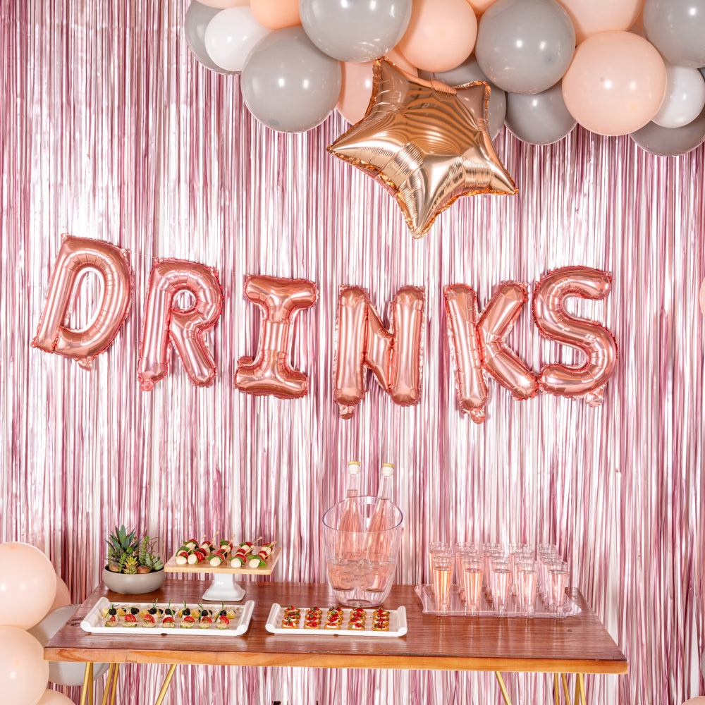 Balloonify Rose Gold Mylar Letter K Balloon - 16" - 1 count box