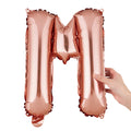 Balloonify Rose Gold Mylar Letter M Balloon - 16" - 1 count box