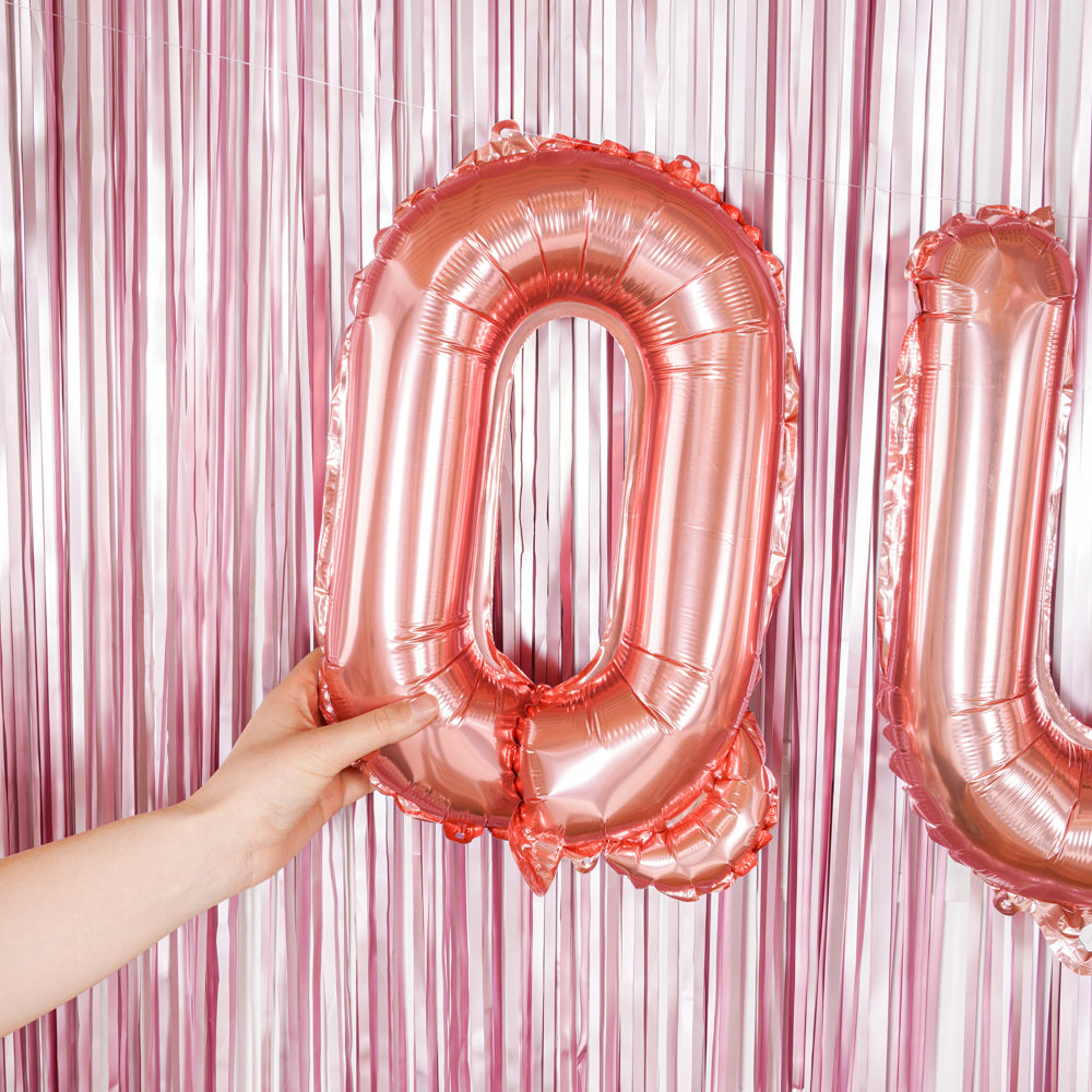 Balloonify Rose Gold Mylar Letter Q Balloon - 16" - 1 count box