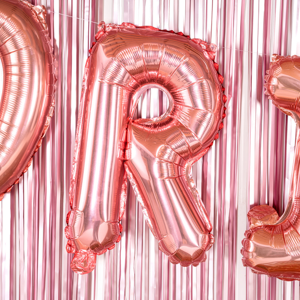 Balloonify Rose Gold Mylar Letter R Balloon - 16" - 1 count box