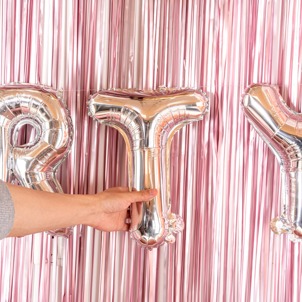 Balloonify Silver Mylar Letter T Balloon - 16" - 1 count box