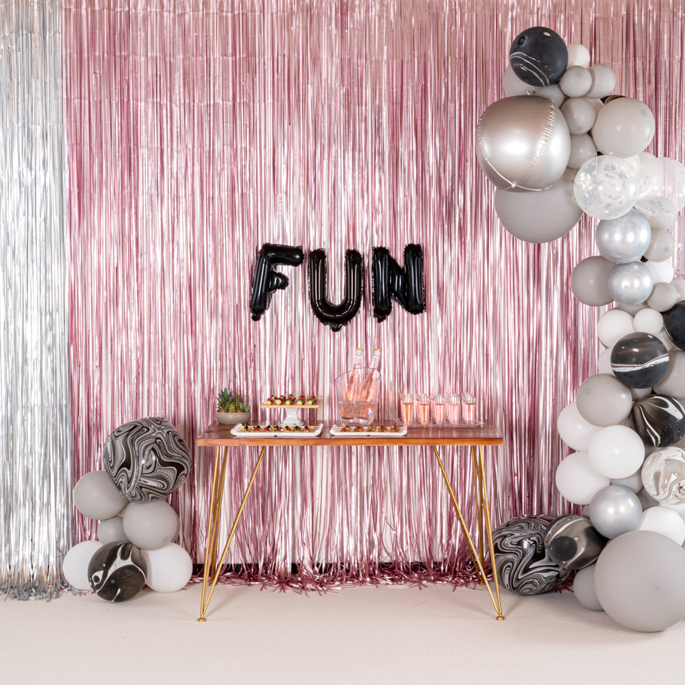 Balloonify Black Mylar Letter U Balloon - 16" - 1 count box