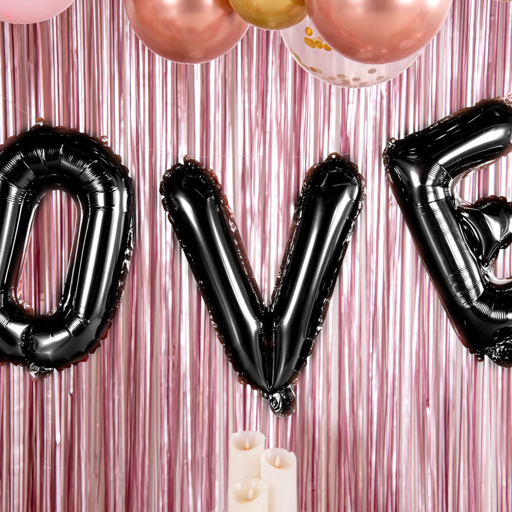 Balloonify Black Mylar Letter V Balloon - 16" - 1 count box