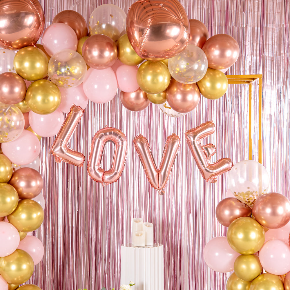 Balloonify Rose Gold Mylar Letter V Balloon - 16" - 1 count box