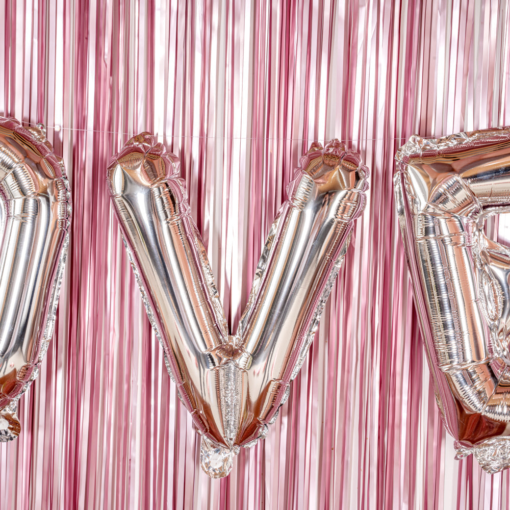 Balloonify Silver Mylar Letter V Balloon - 16" - 1 count box