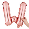 Balloonify Rose Gold Mylar Letter W Balloon - 16" - 1 count box