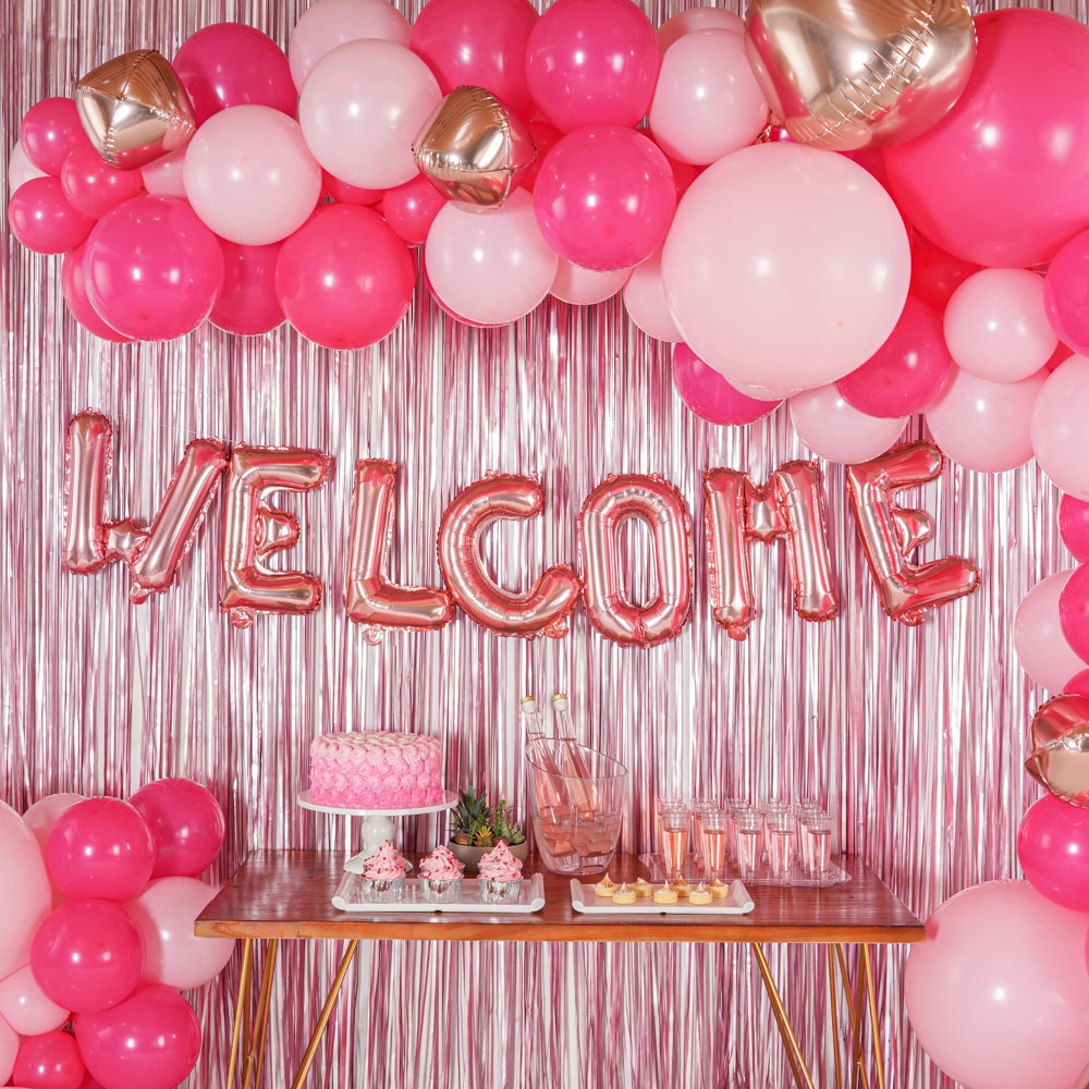 Balloonify Rose Gold Mylar Letter W Balloon - 16" - 1 count box
