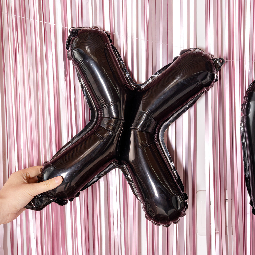 Balloonify Black Mylar Letter X Balloon - 16" - 1 count box