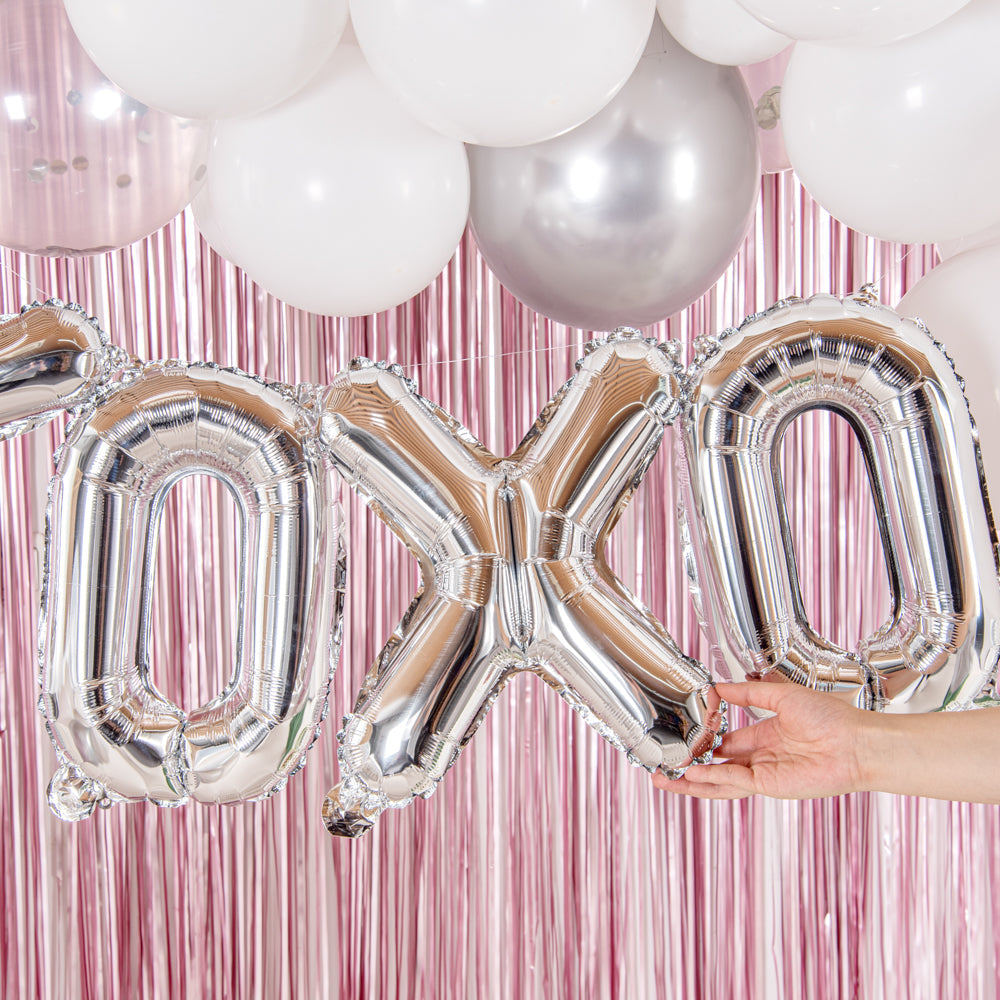 Balloonify Silver Mylar Letter X Balloon - 16" - 1 count box
