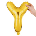 Balloonify Gold Mylar Letter Y Balloon - 16" - 1 count box