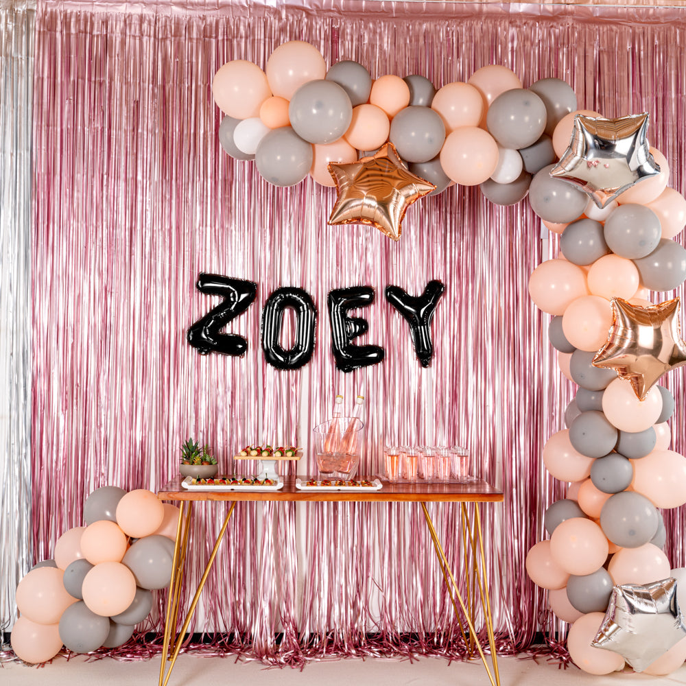 Balloonify Black Mylar Letter Z Balloon - 16" - 1 count box