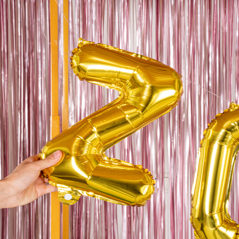 Balloonify Gold Mylar Letter Z Balloon - 16" - 1 count box