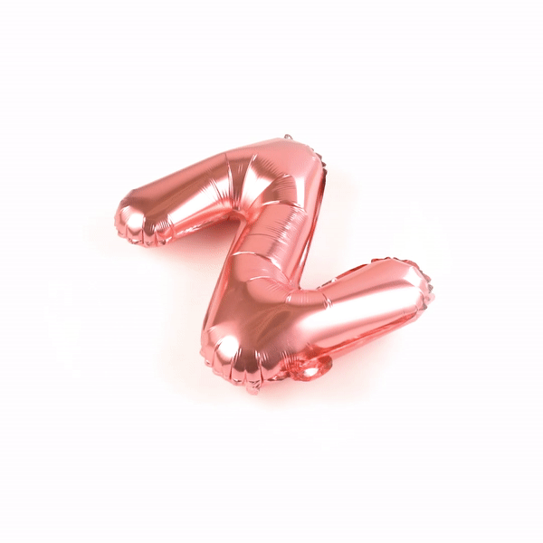 Balloonify Rose Gold Mylar Letter Z Balloon - 16" - 1 count box