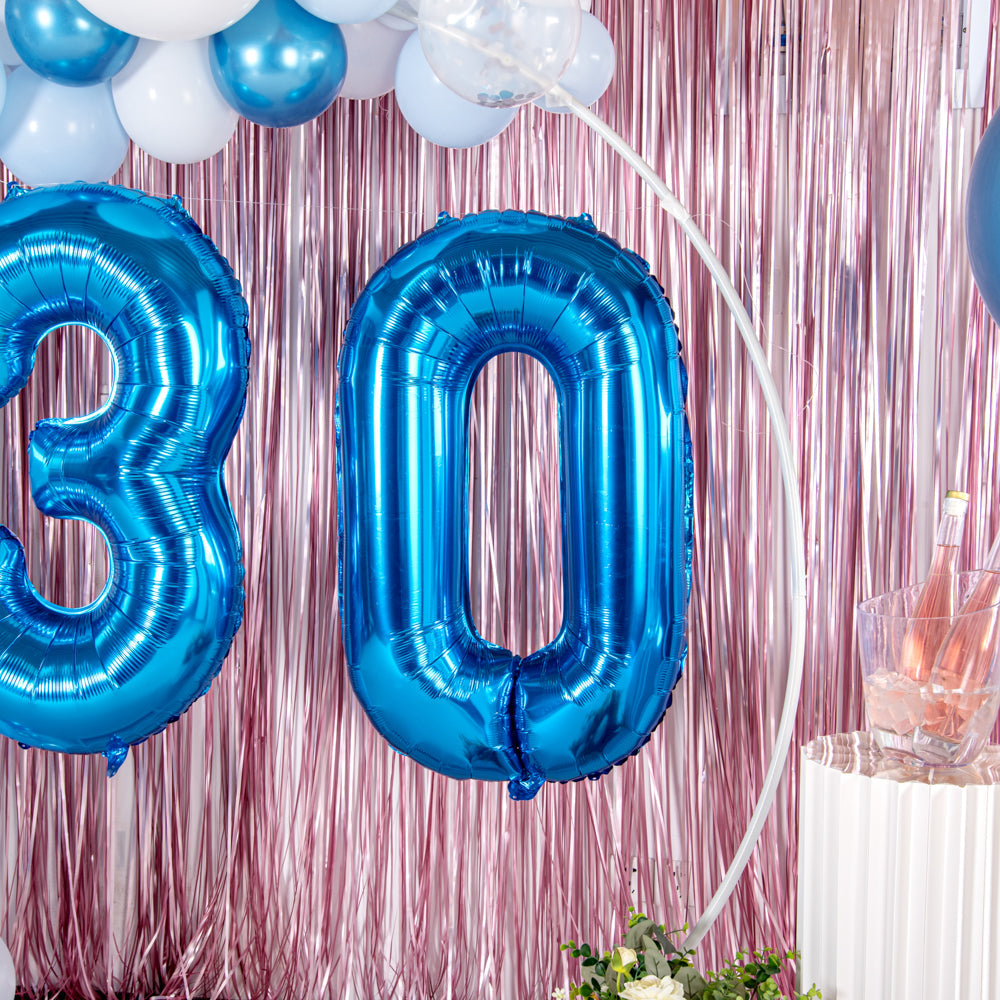 Balloonify Blue Mylar Number 0 Balloon - 40" - 1 count box