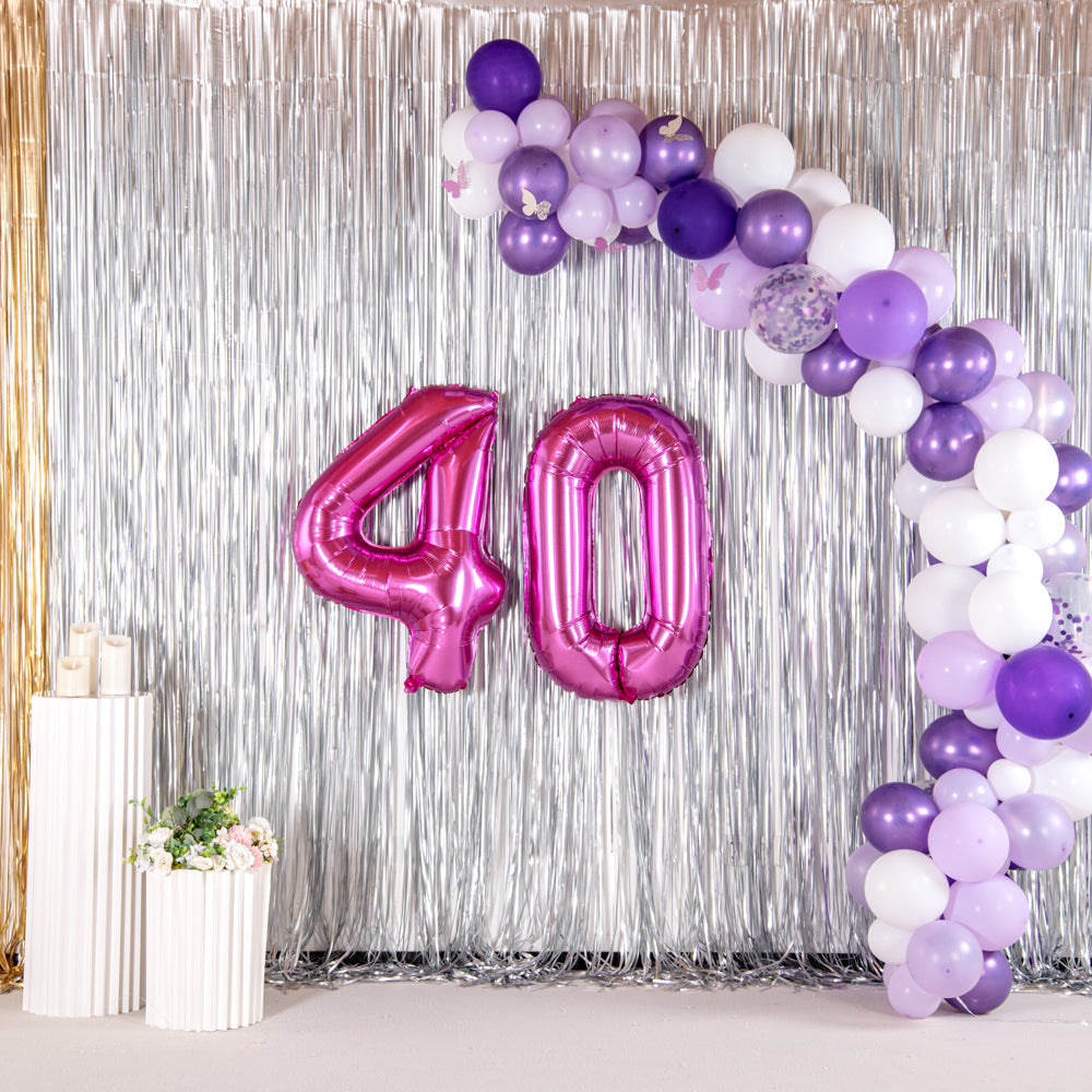 Balloonify Pink Mylar Number 0 Balloon - 40" - 1 count box