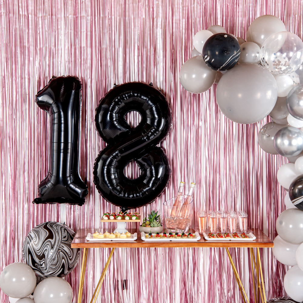 Balloonify Black Mylar Number 1 Balloon - 40" - 1 count box
