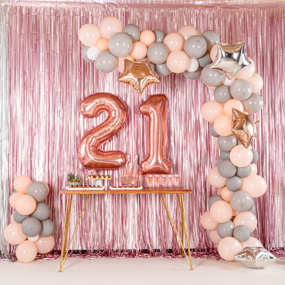 Balloonify Rose Gold Mylar Number 1 Balloon - 40" - 1 count box
