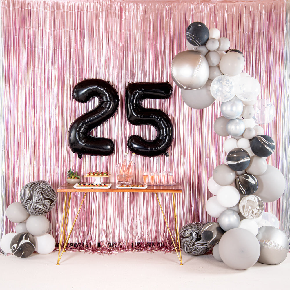 Balloonify Black Mylar Number 2 Balloon - 40" - 1 count box