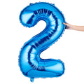 Balloonify Blue Mylar Number 2 Balloon - 40" - 1 count box