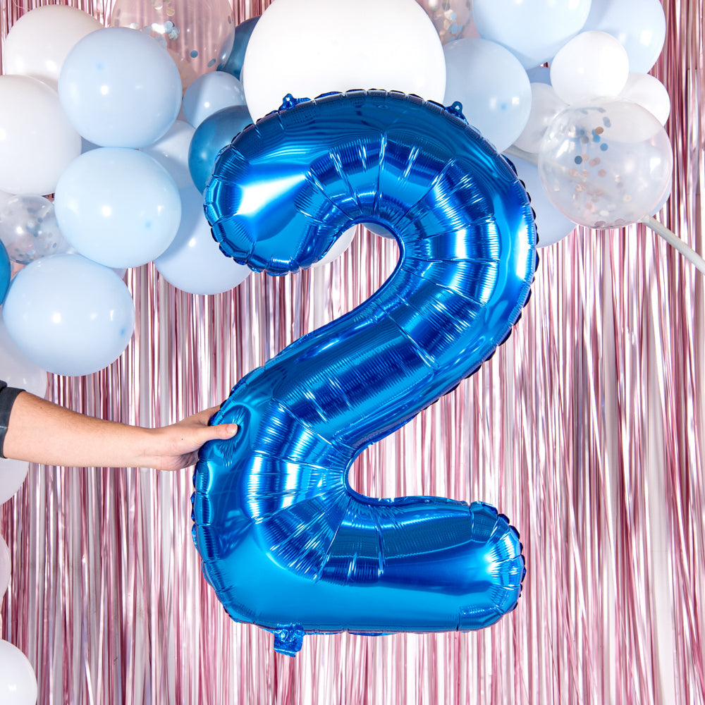 Balloonify Blue Mylar Number 2 Balloon - 40" - 1 count box
