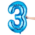 Balloonify Blue Mylar Number 3 Balloon - 40" - 1 count box