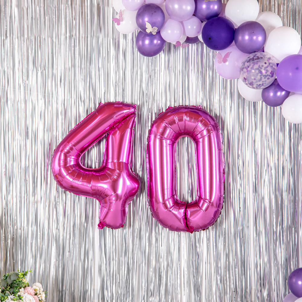 Balloonify Pink Mylar Number 4 Balloon - 40" - 1 count box