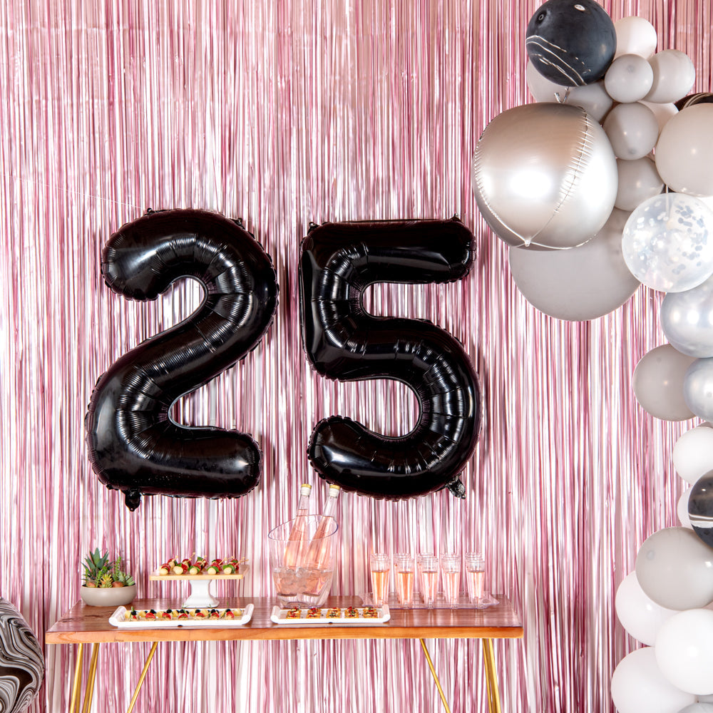 Balloonify Black Mylar Number 5 Balloon - 40" - 1 count box