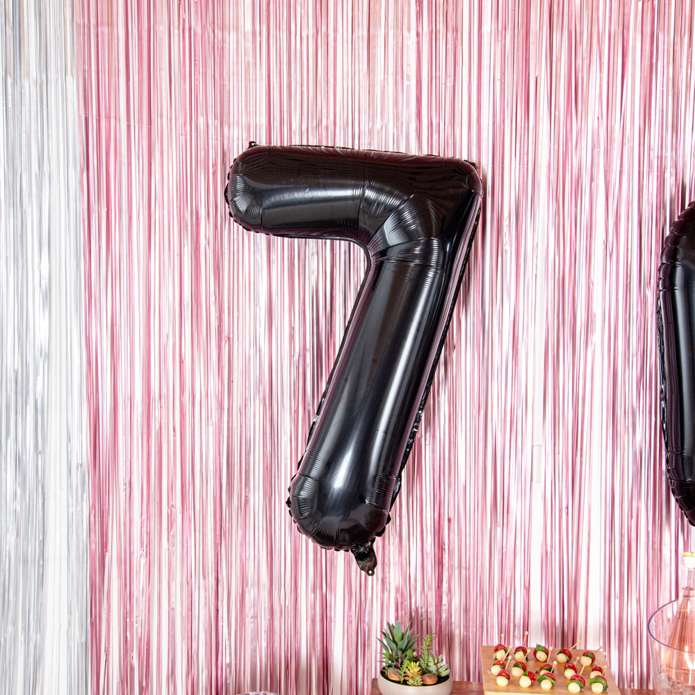 Balloonify Black Mylar Number 7 Balloon - 40" - 1 count box