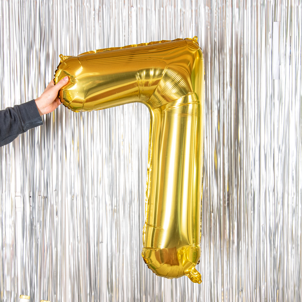 Balloonify Gold Mylar Number 7 Balloon - 40" - 1 count box