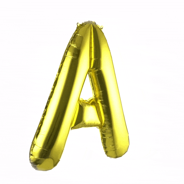 Balloonify Gold Mylar Letter A Balloon - 40" - 1 count box