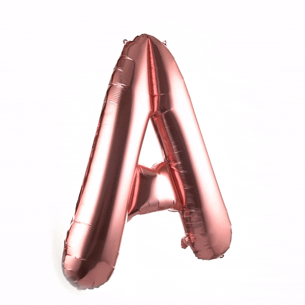 Balloonify Rose Gold Mylar Letter A Balloon - 40" - 1 count box