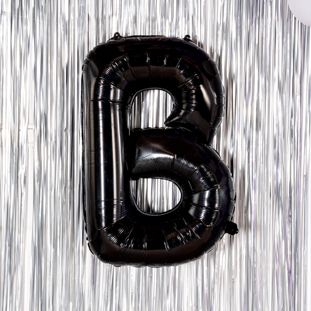 Balloonify Black Mylar Letter B Balloon - 40" - 1 count box