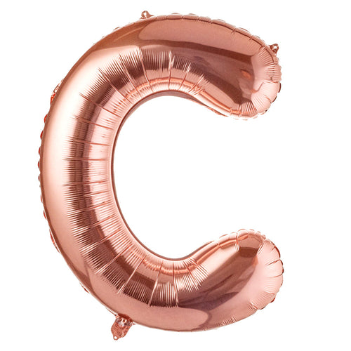 Balloonify Rose Gold Mylar Letter C Balloon - 40" - 1 count box
