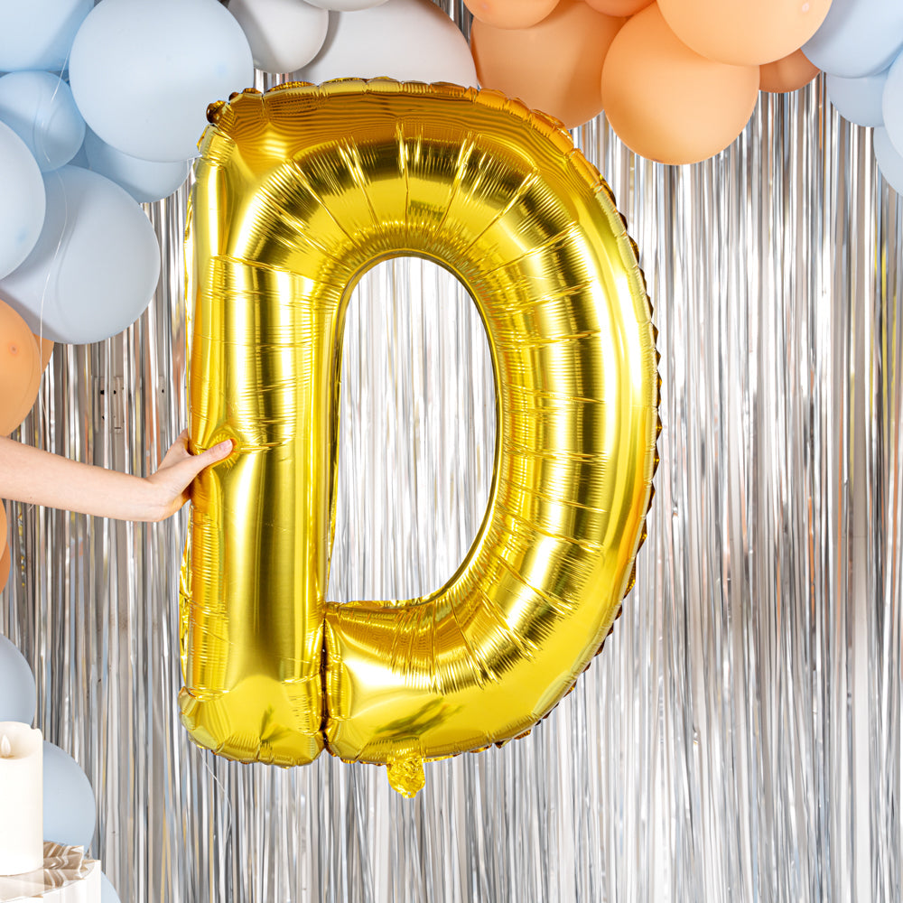 Balloonify Gold Mylar Letter D Balloon - 40" - 1 count box