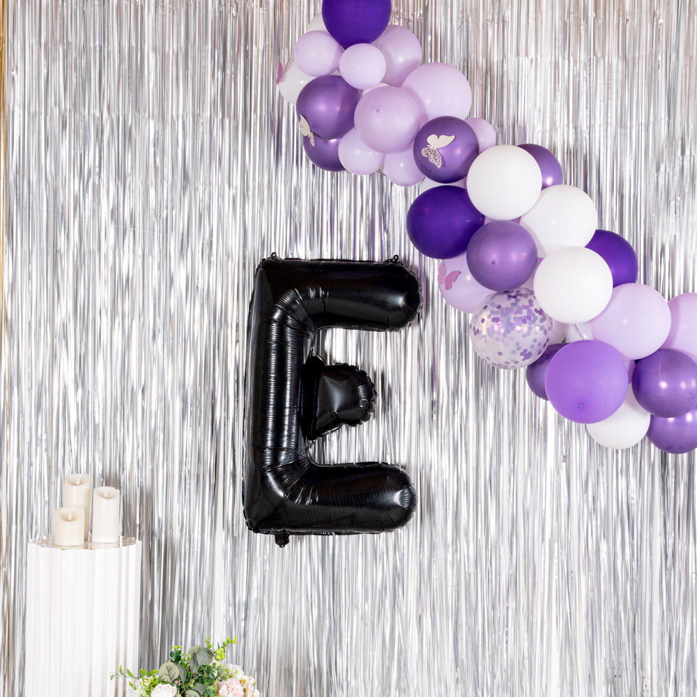 Balloonify Black Mylar Letter E Balloon - 40" - 1 count box