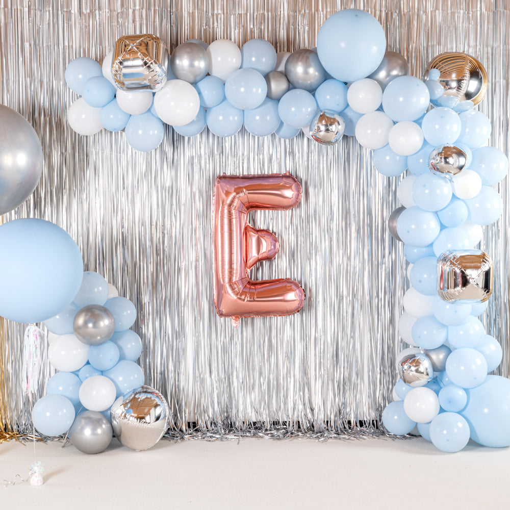Balloonify Rose Gold Mylar Letter E Balloon - 40" - 1 count box