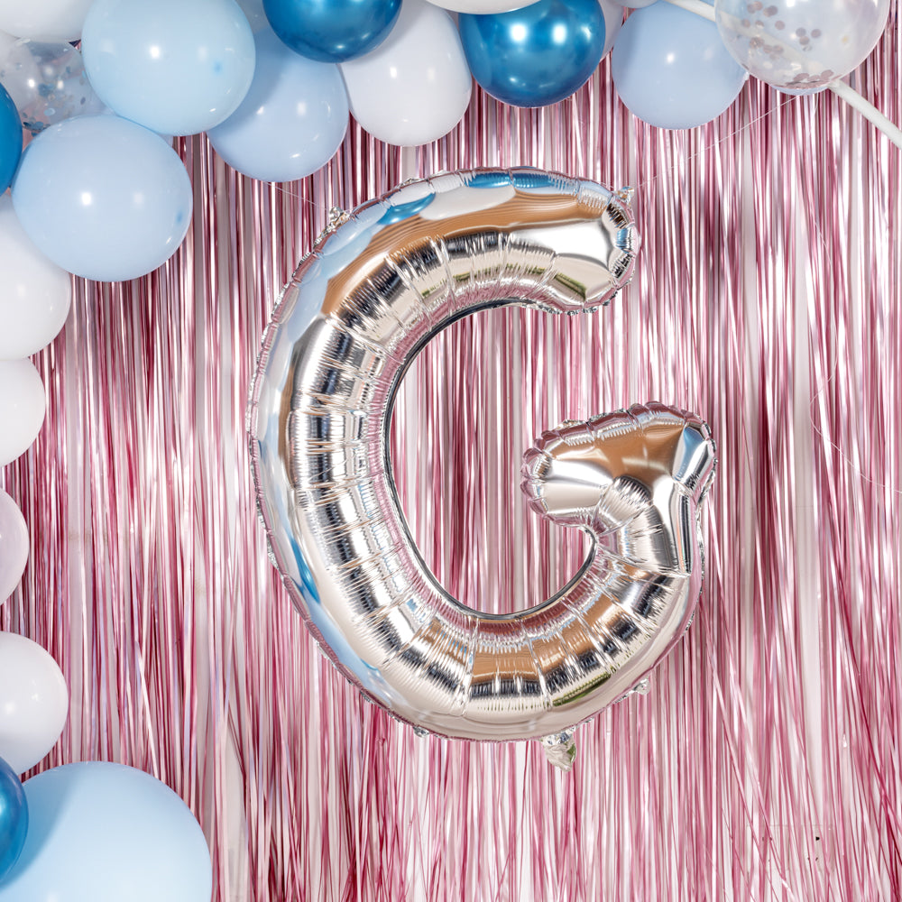 Balloonify Silver Mylar Letter G Balloon - 40" - 1 count box