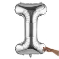 Balloonify Silver Mylar Letter I Balloon - 40" - 1 count box