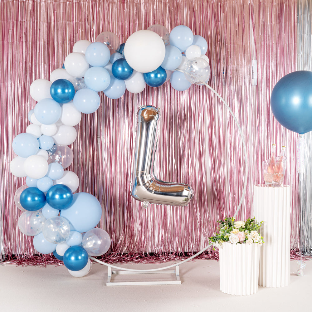 Balloonify Silver Mylar Letter L Balloon - 40" - 1 count box