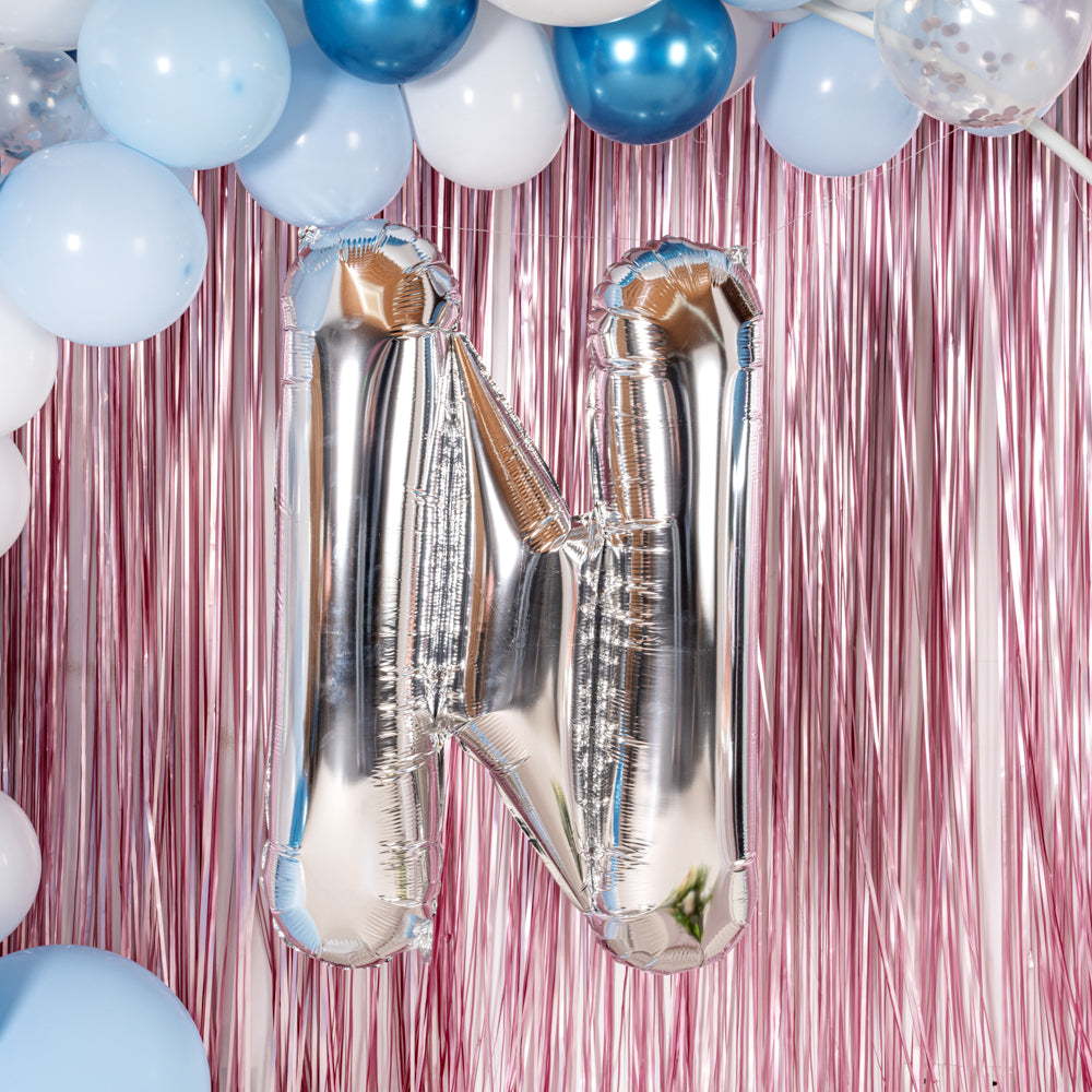Balloonify Silver Mylar Letter N Balloon - 40" - 1 count box