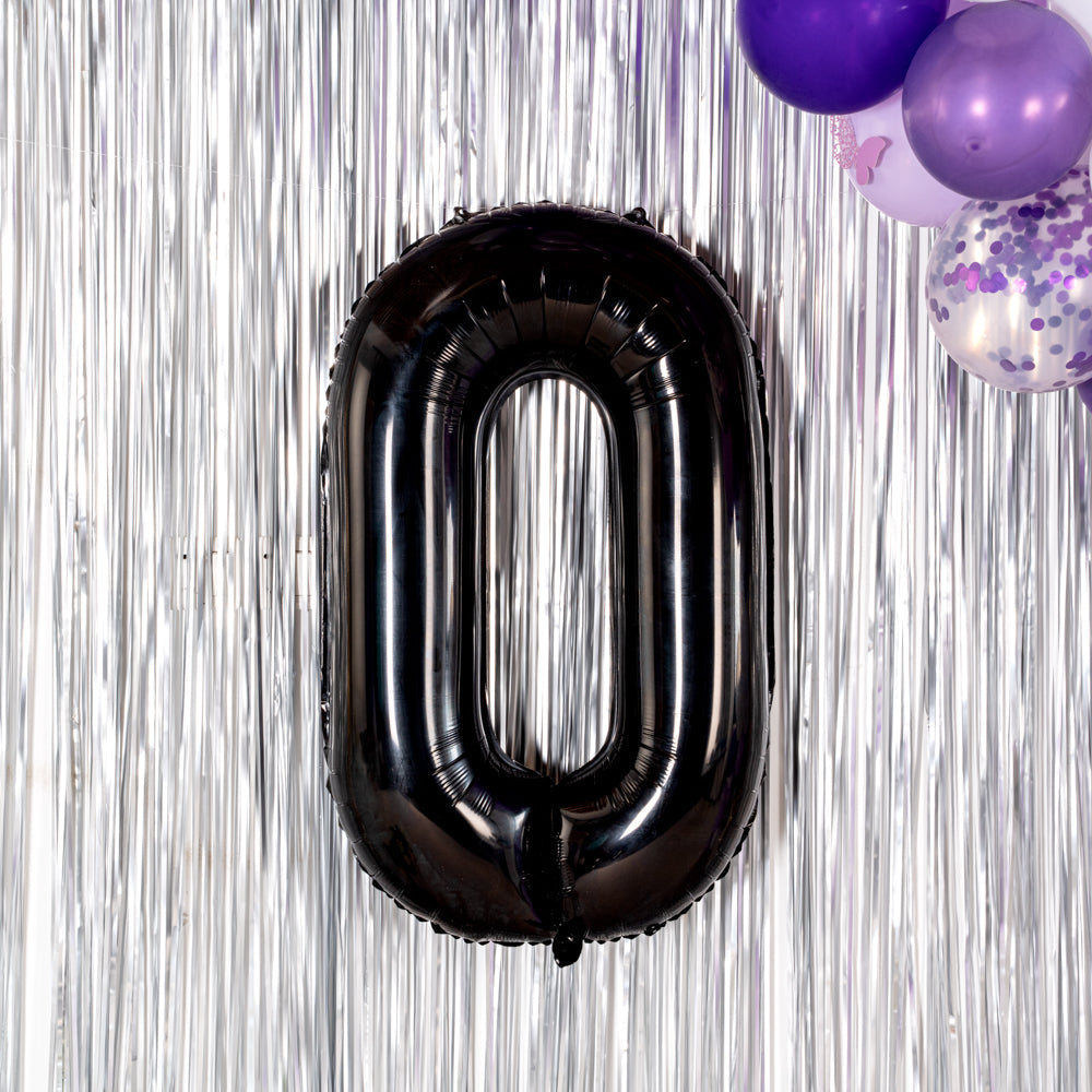 Balloonify Black Mylar Letter O Balloon - 40" - 1 count box