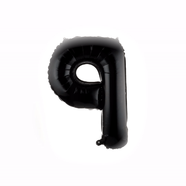 Balloonify Black Mylar Letter P Balloon - 40" - 1 count box