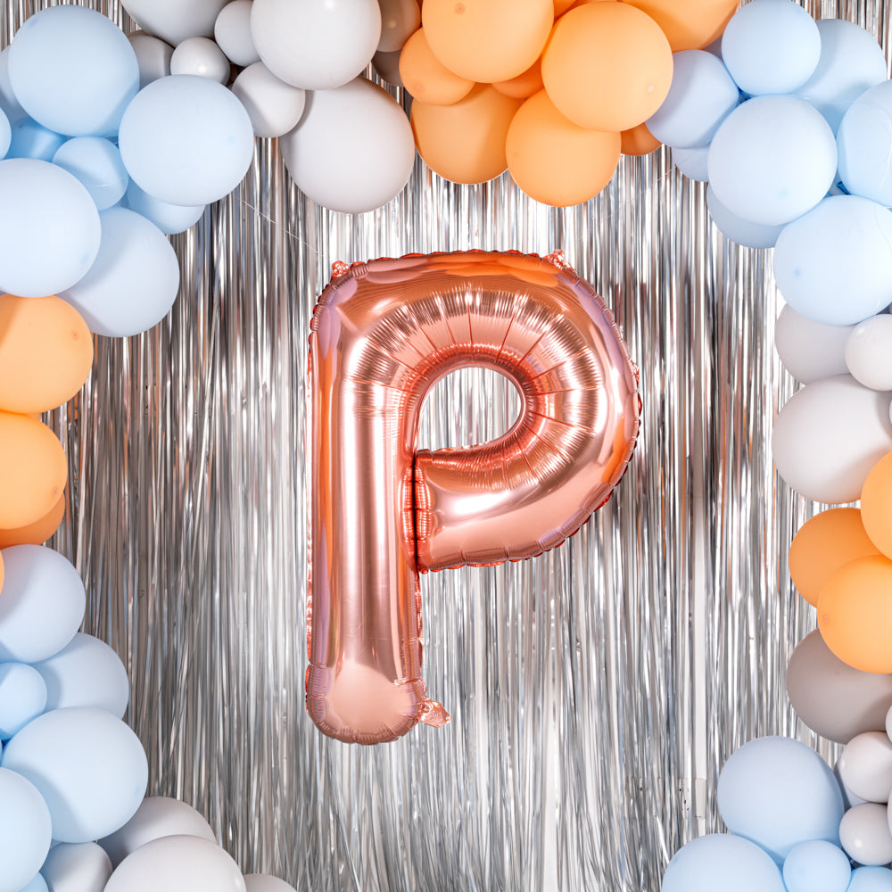 Balloonify Rose Gold Mylar Letter P Balloon - 40" - 1 count box